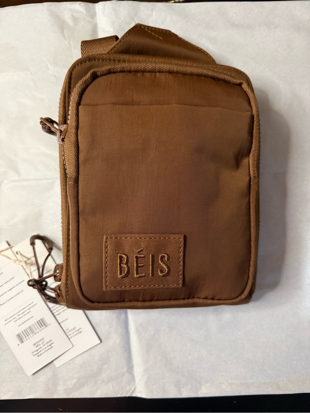 BEIS Brown Adjustable Cord Sling with Toggle